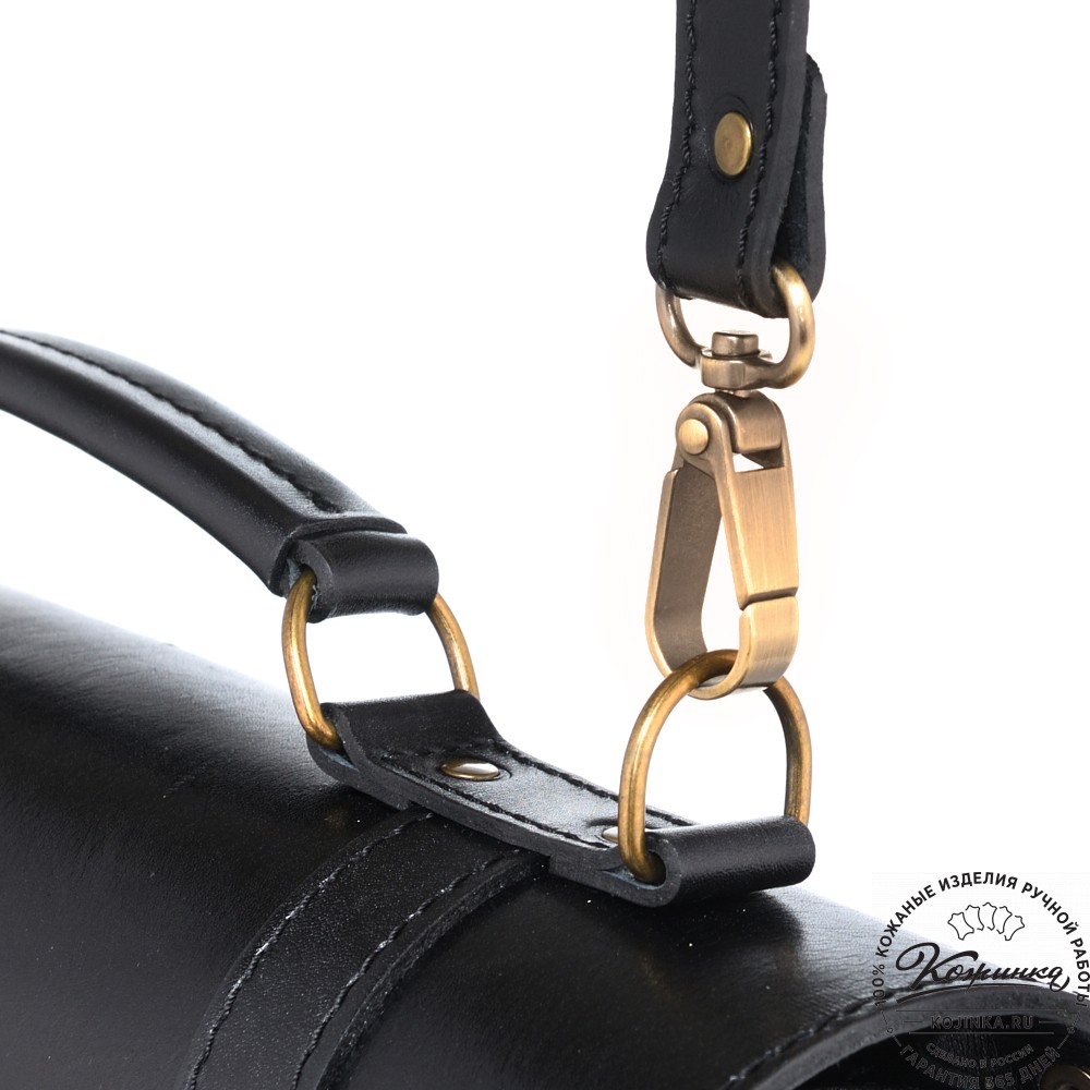 Деловой кожаный портфель "Увертюра" (чёрный)